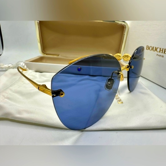 🏆Boucheron BC0132S 002 ‼️Size 63-18-130.Made in Italy 100% authentic - Picture 3 of 16